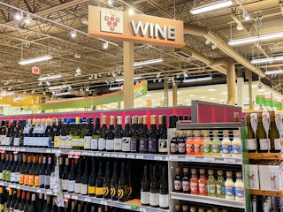 The wine section at Publix