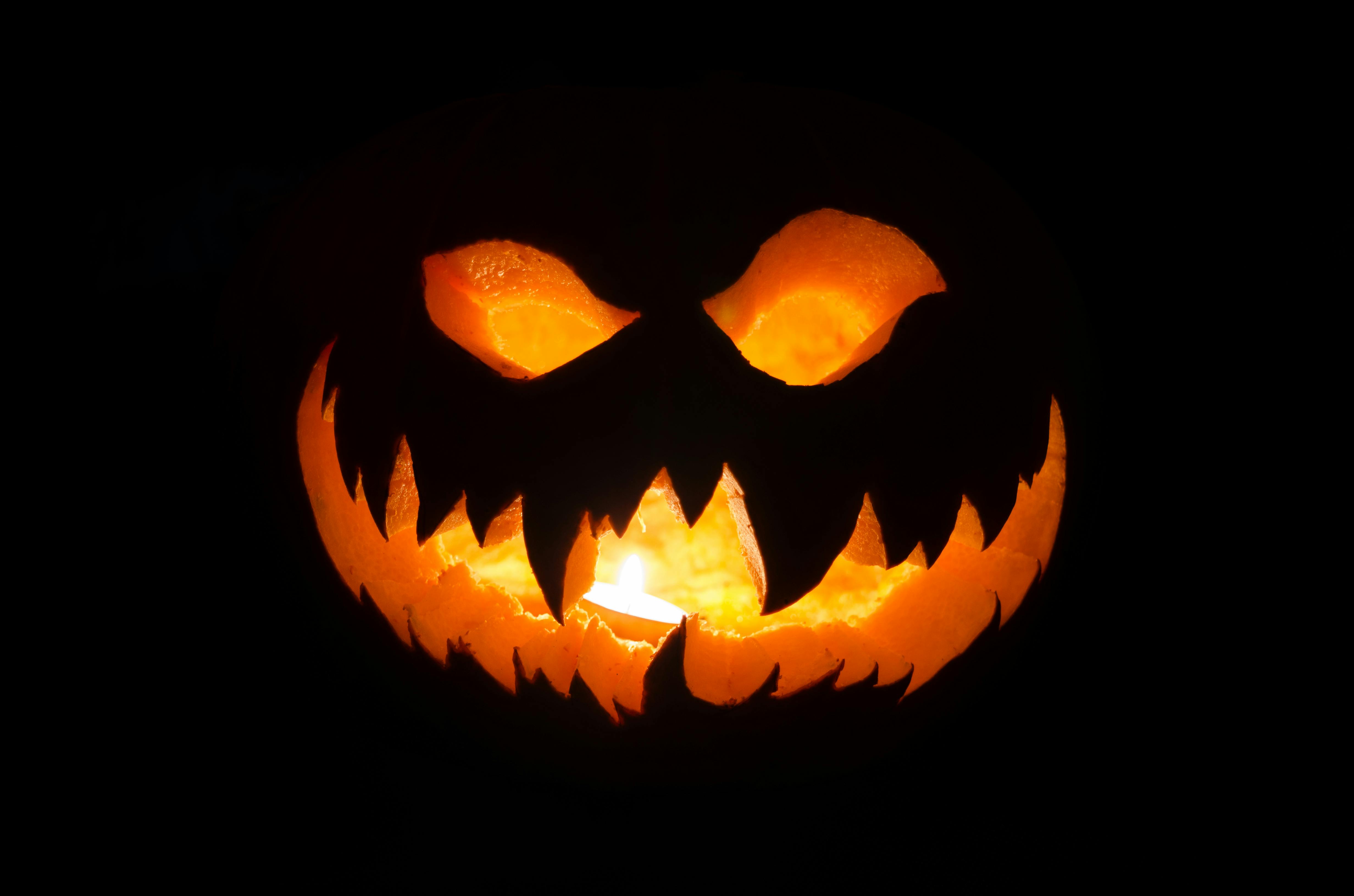scary face pumpkin carving patterns