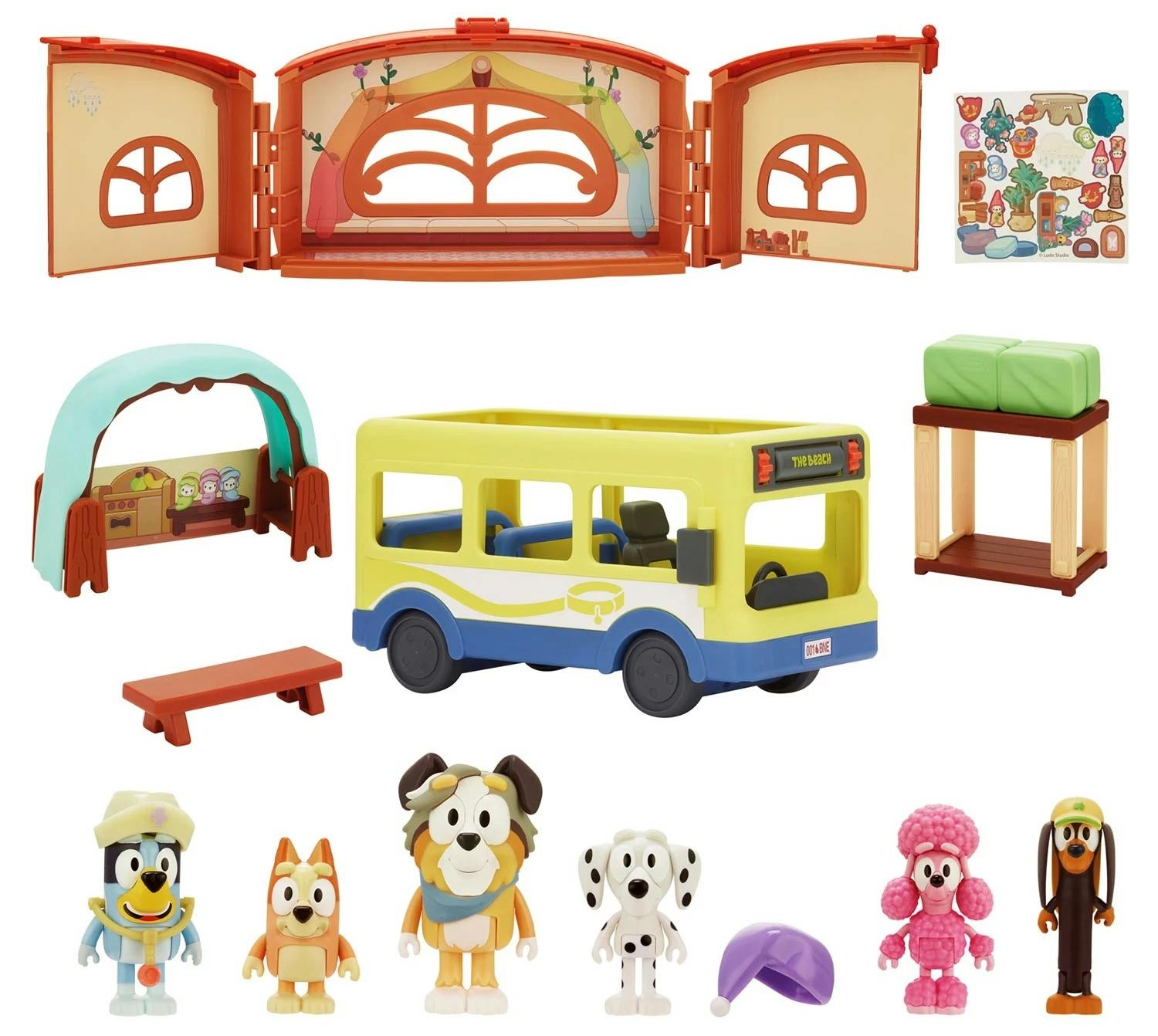 bluey school adventure playset