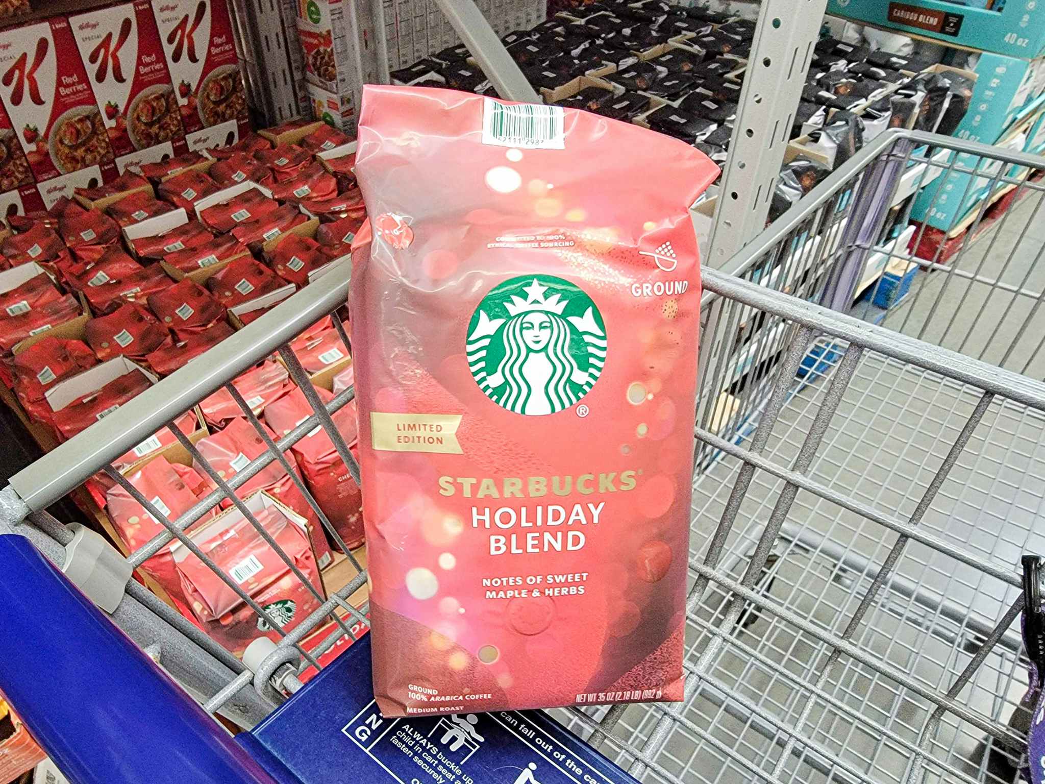 bag of starbucks holiday blend coffee