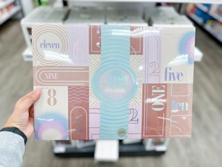 hand holding self care advent calendar