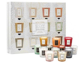 voluspa 12-day fragrant votive candles advent calendar from sephora