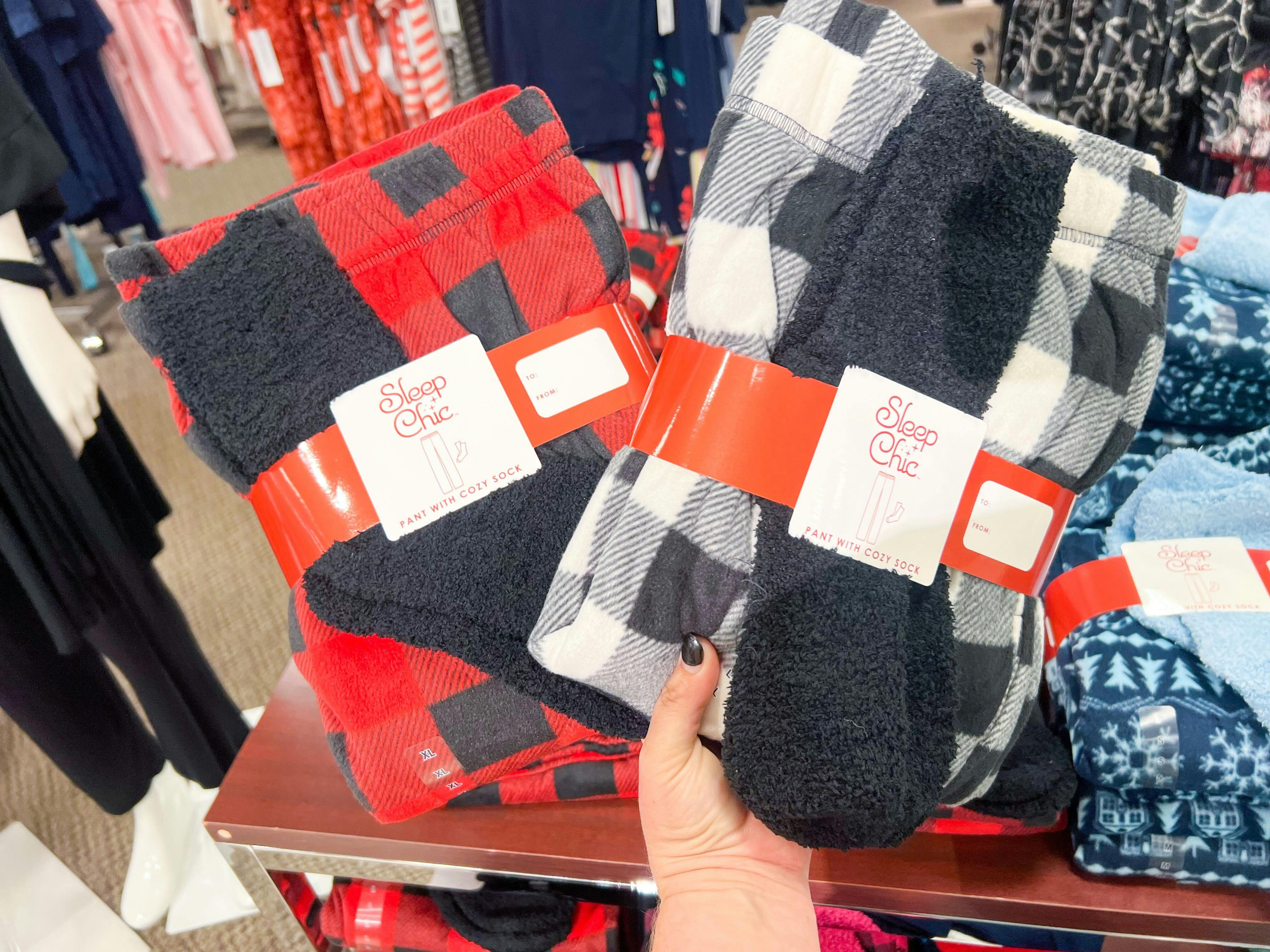 Sleep Chic Fleece Pajama Pants With Socks, as Low as 8 at JCPenney