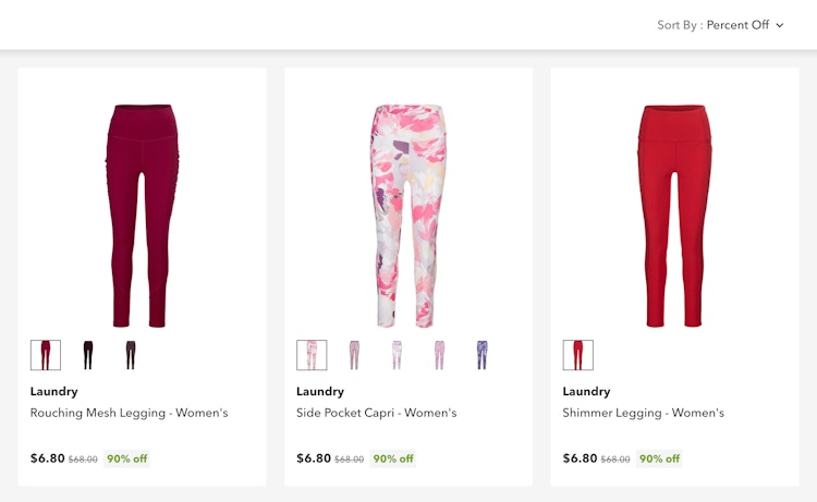 steep and cheap items online sorted by percent off with items at 90% off at the top of the page