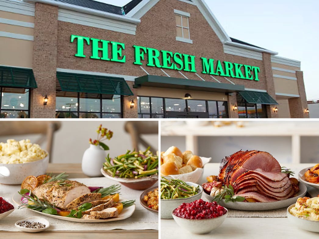 the fresh market store and thanksgiving holiday meals