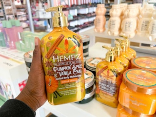 someone holding a hempz in ulta