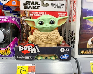 baby yoda bop it on walmart shelf