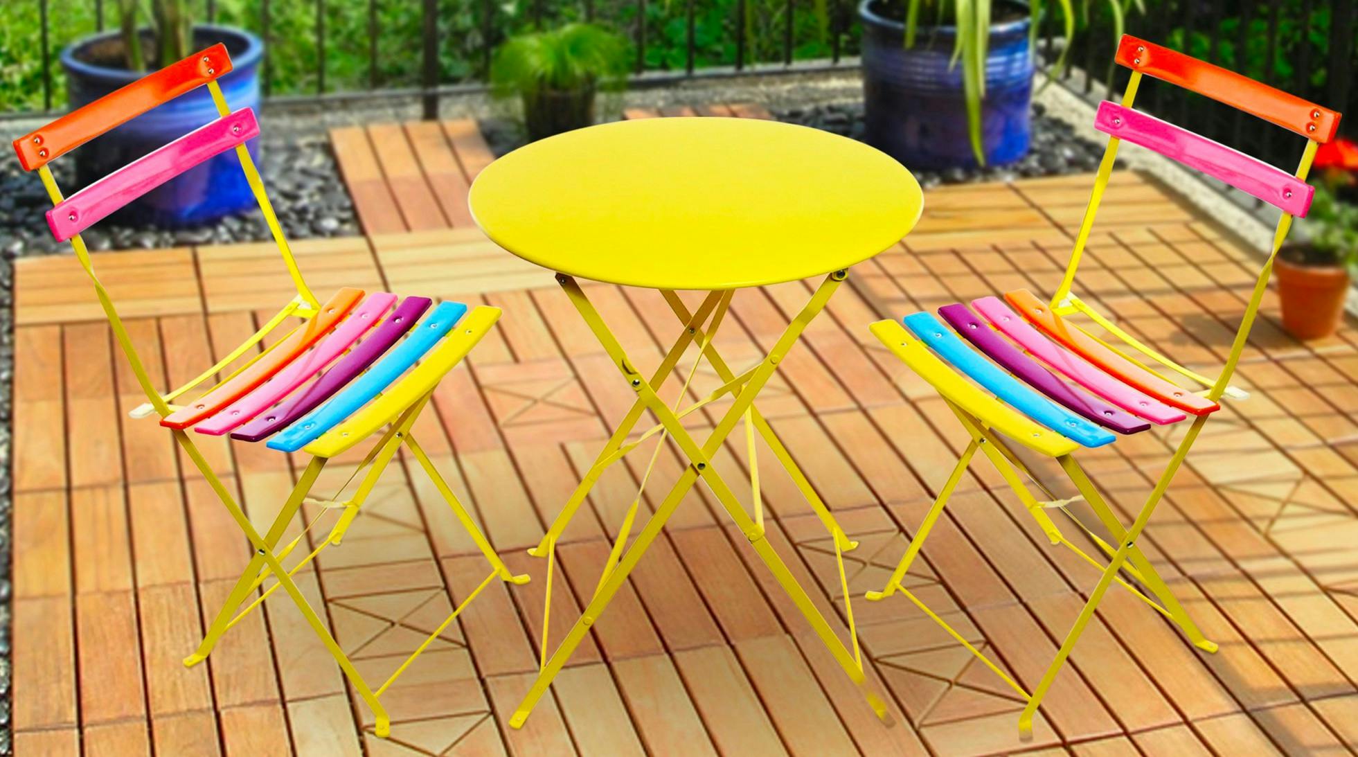 rainbow bistro set