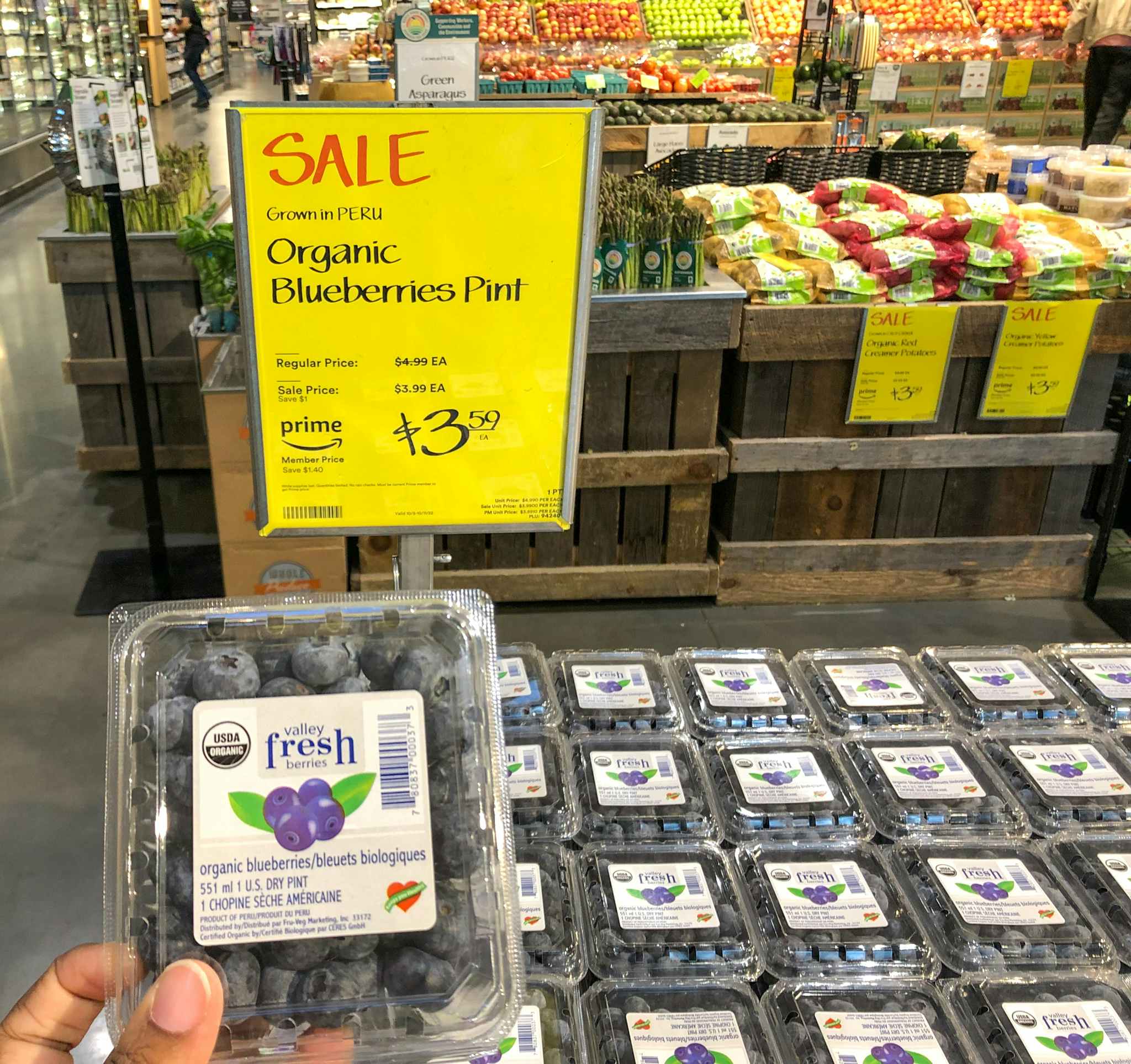 blueberries at whole foods