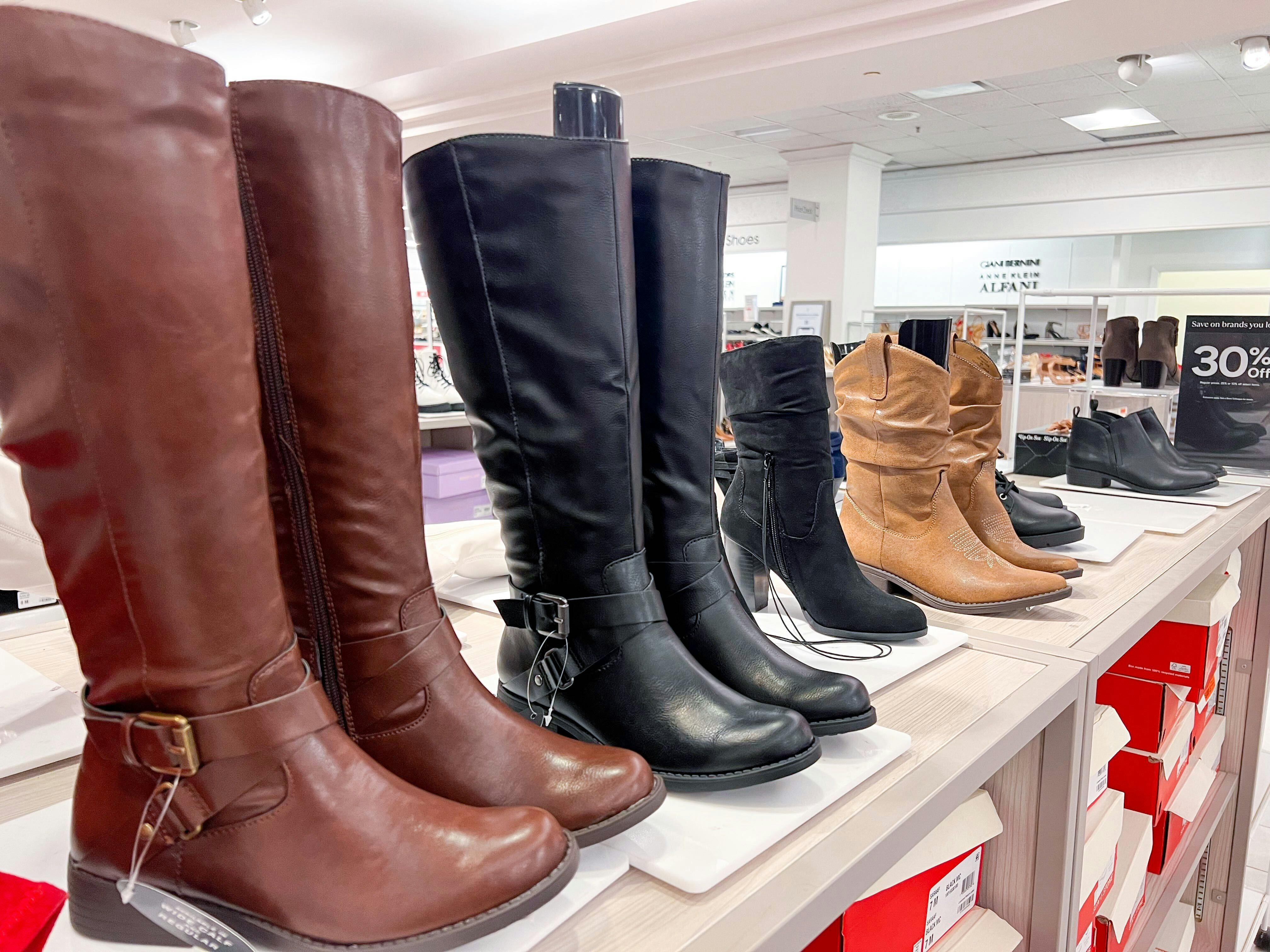 macys ladies boots sale