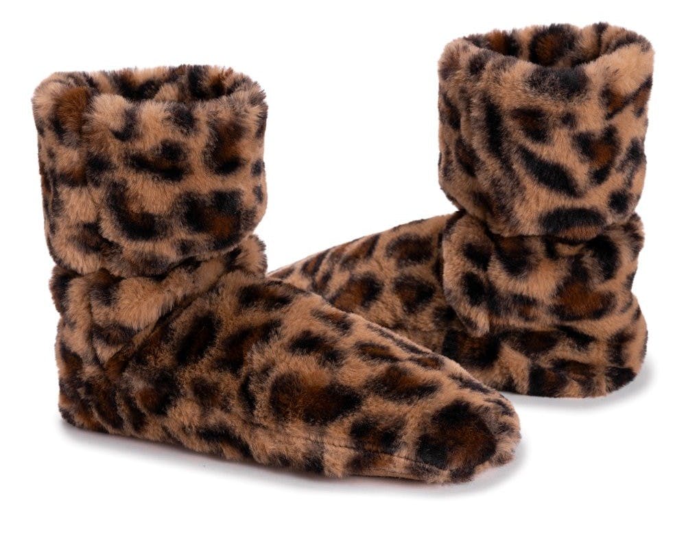 muk luk leopard slippers