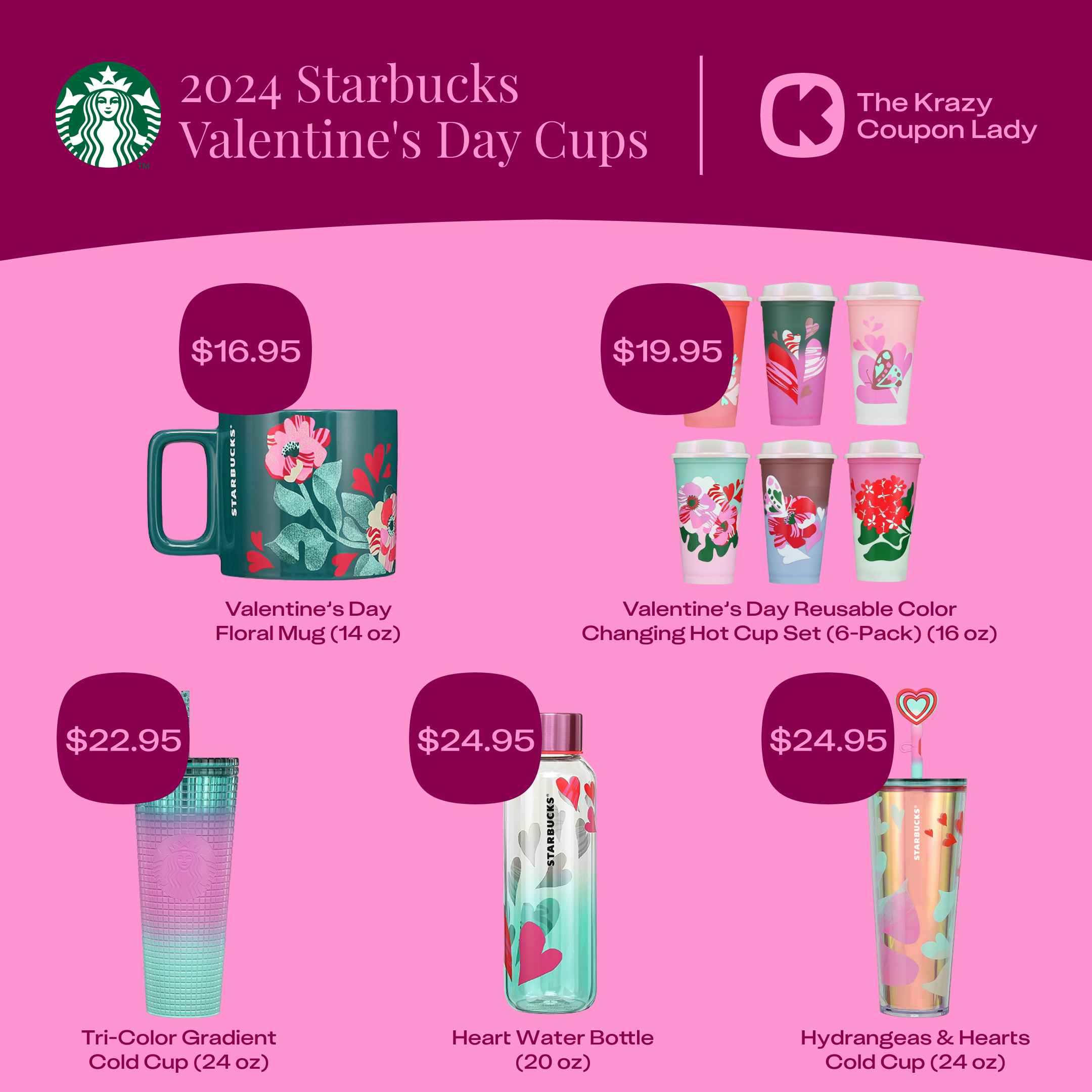Starbucks New Valentine's Day Merchandise Is Here and Get Ready to