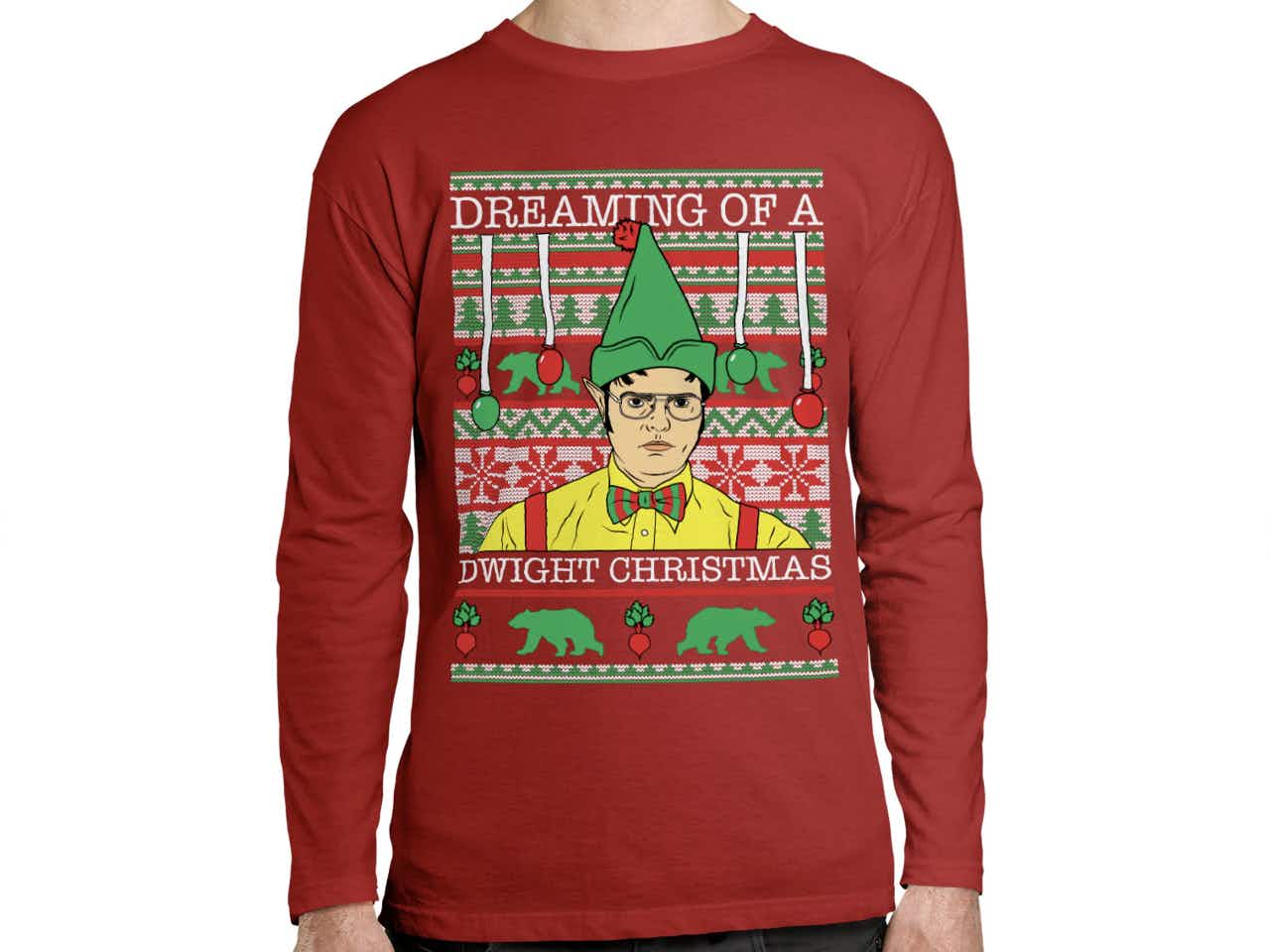 Dwight from The Office ugly Christmas sweater