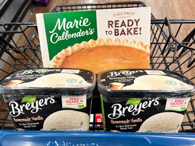 2 Breyers Ice Cream + 1 Marie Callender's Pie