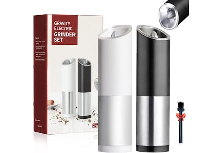 Electric Salt & Pepper Grinder Set