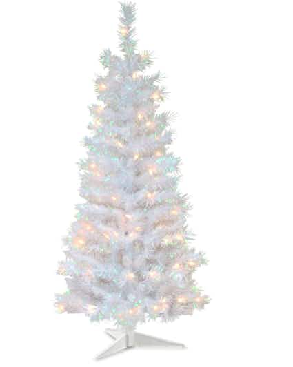 Pre-Lit white Christmas tree 