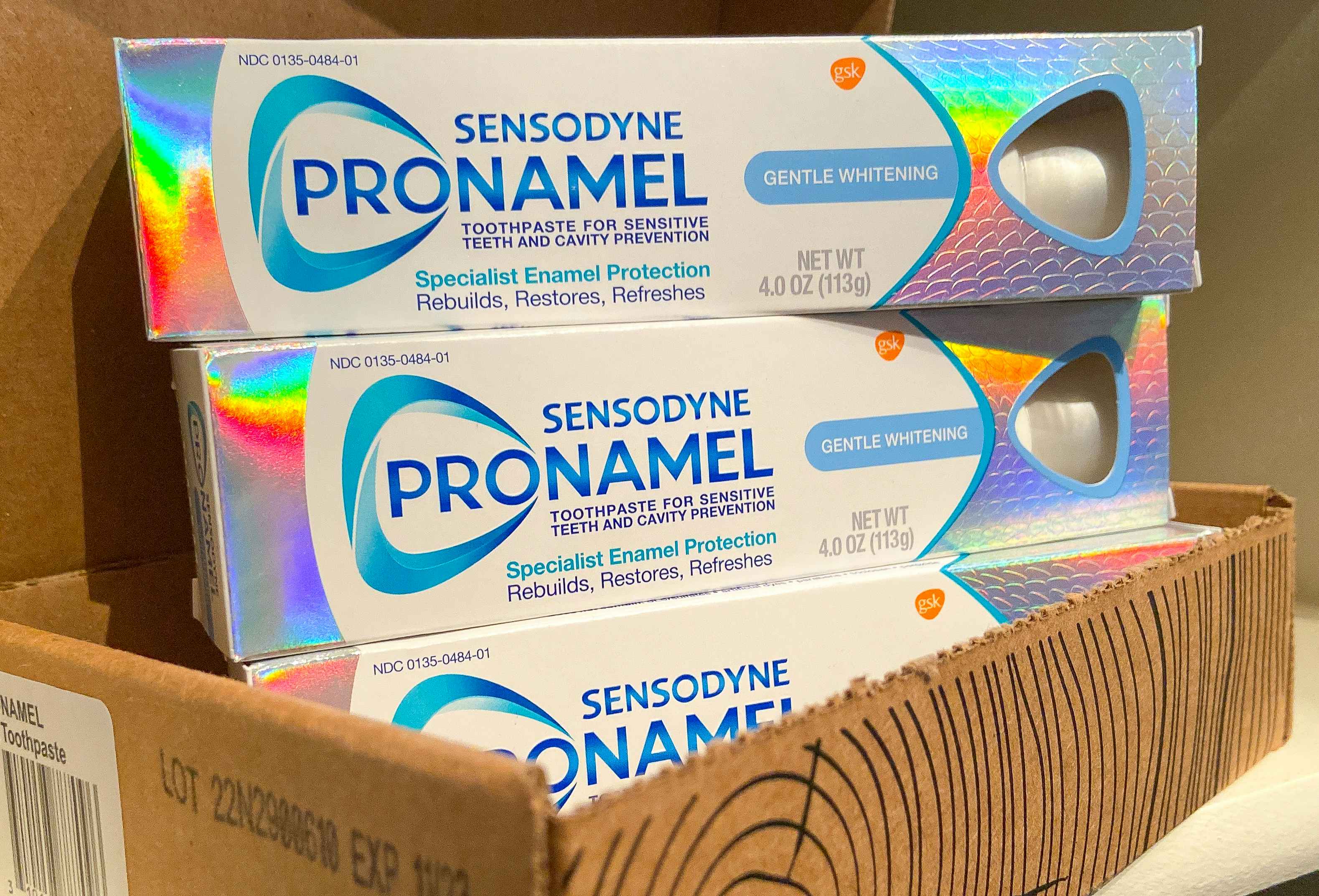 sensodyne pronamel whitening toothpaste in amazon box