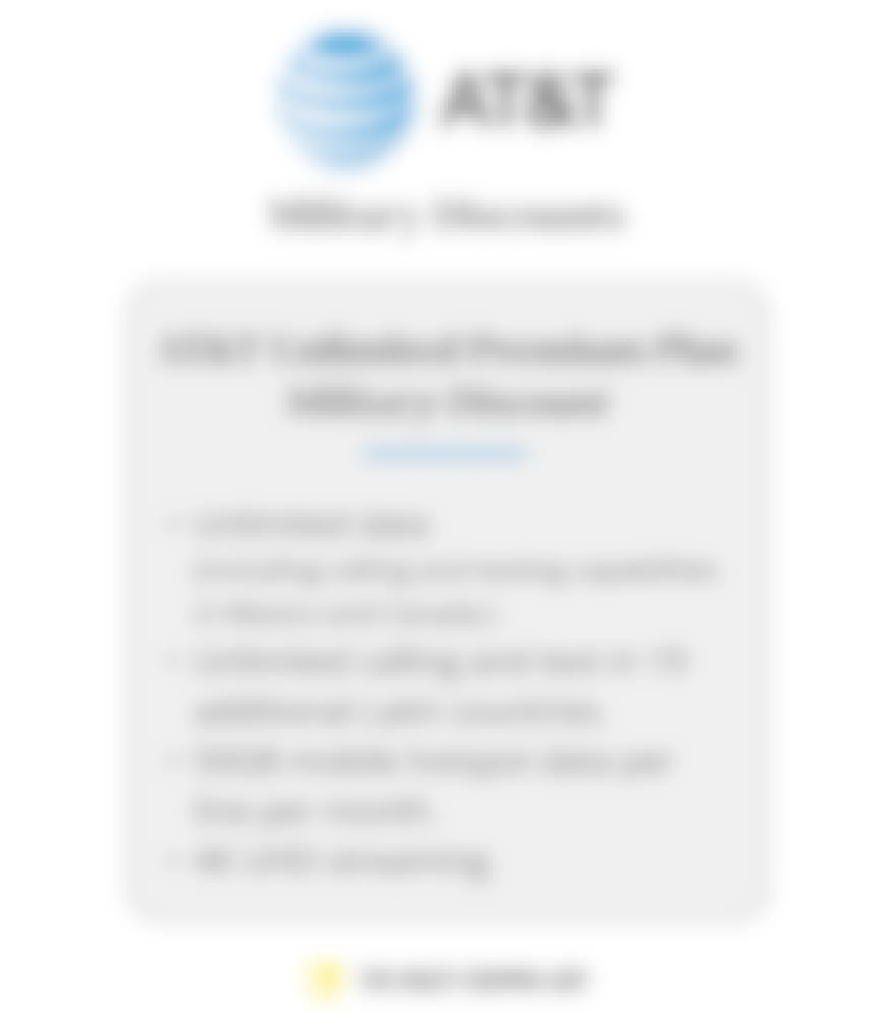 at&t military discounts unlimited premium plan graphic