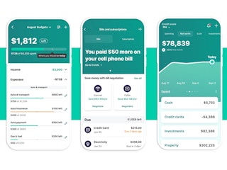 best free budget app - Mint mobile app view