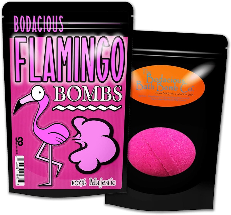 gifts for teens - Bodacious flamingo bath bombs