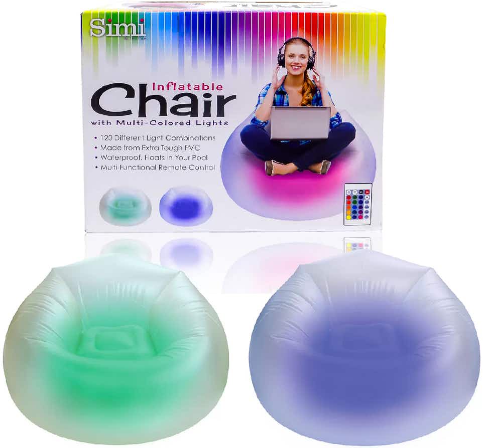 gifts for teens - Inflatable chairs glowing different colors