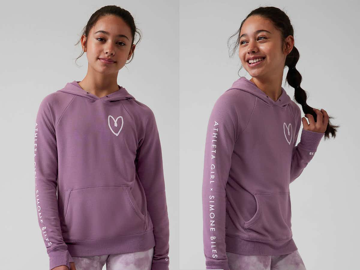 gifts for teens - A sweatshirt Olympic Gold Medalist Simone Biles' clothing line with Athleta