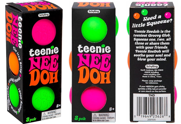 gifts for teens - Packs of Teenie Nee Doh stress balls