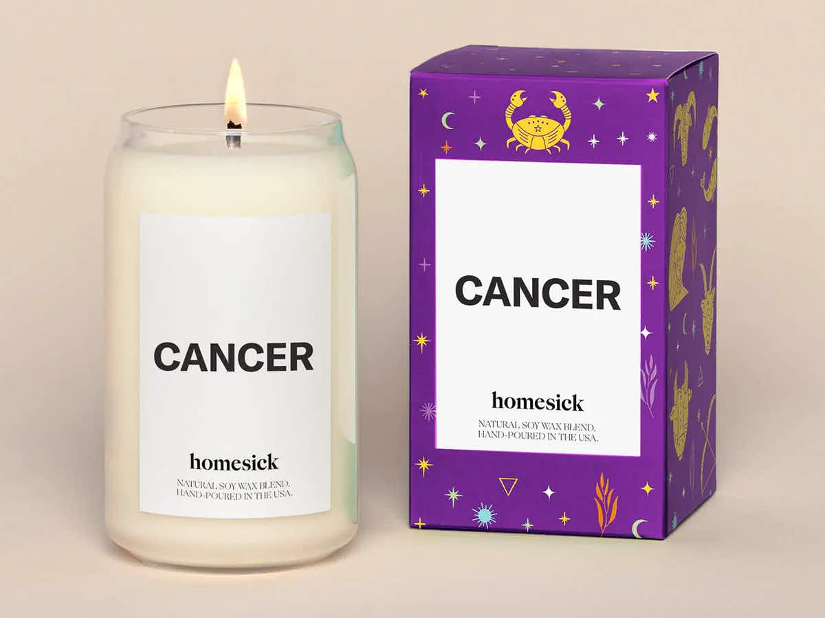 A candle for the zodiac sign Cancer
