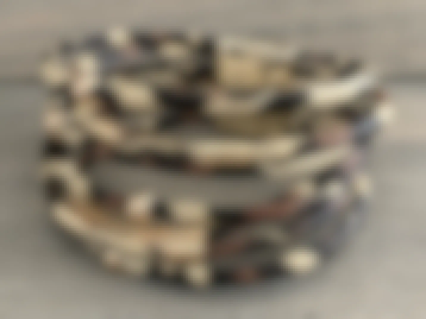 gold leopard print magnetic bracelet
