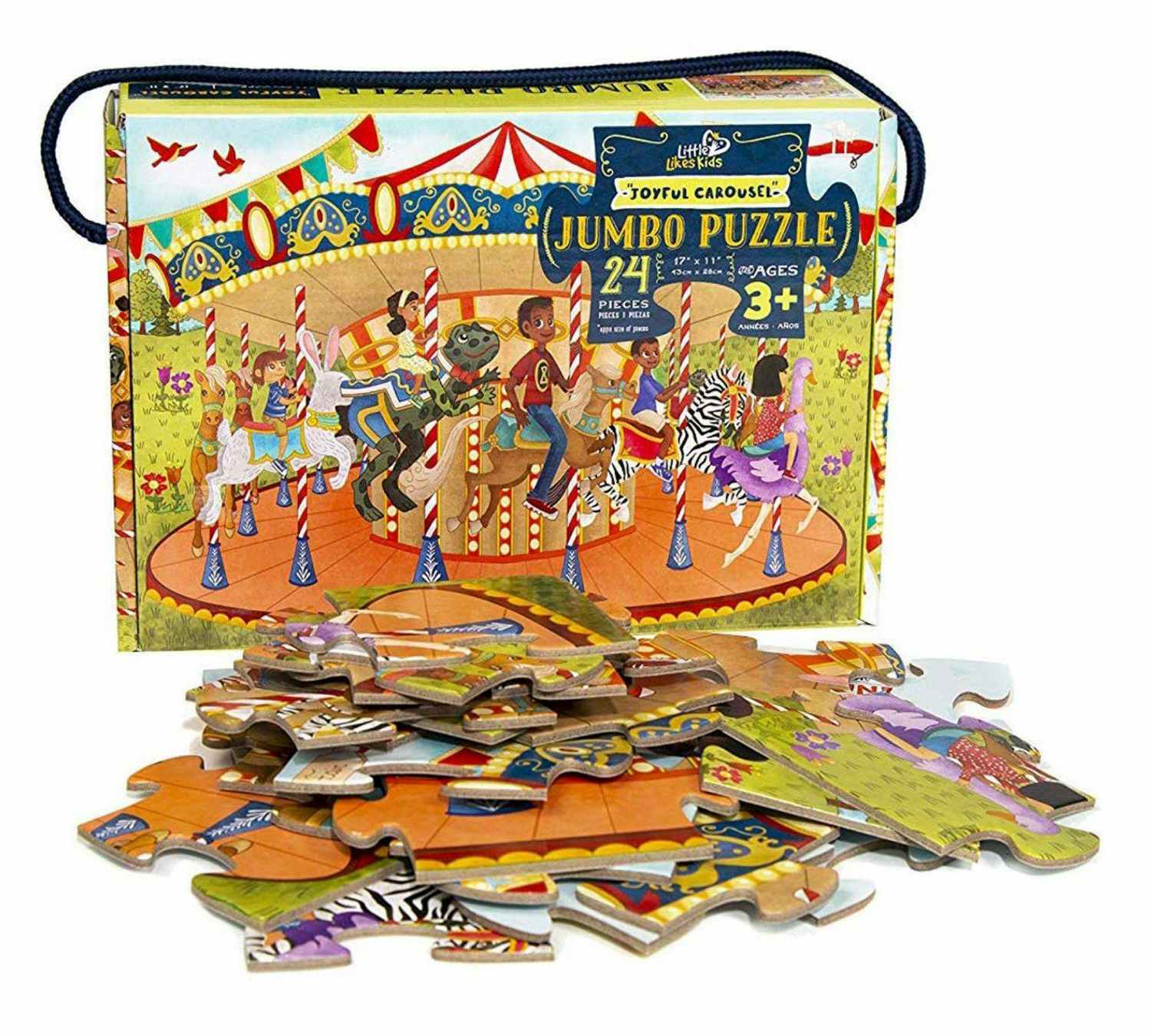 Joyful Carousel Kids' Jumbo Puzzle