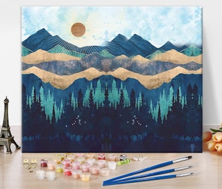 best paint by number kits Sunset Landscape Paint by Numbers for Adults