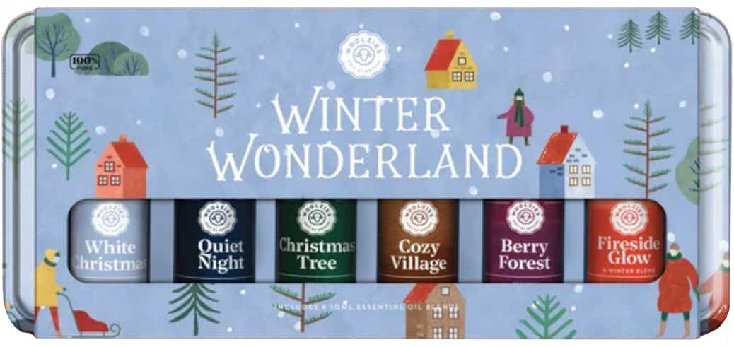 secret santa gifts - A box of Winter Wonderland essential oils