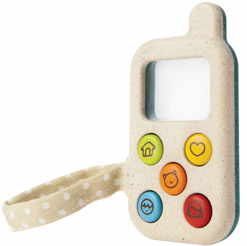 best stocking stuffer ideas - A My First Phone Toddler Toy with bright colorful buttons on a white background