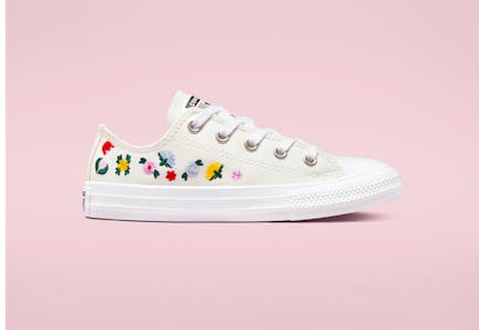 Converse Floral Embroidery Kids' Shoes