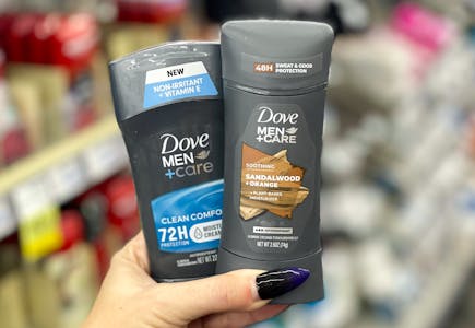 2 Dove Men+Care Deodorant Sticks