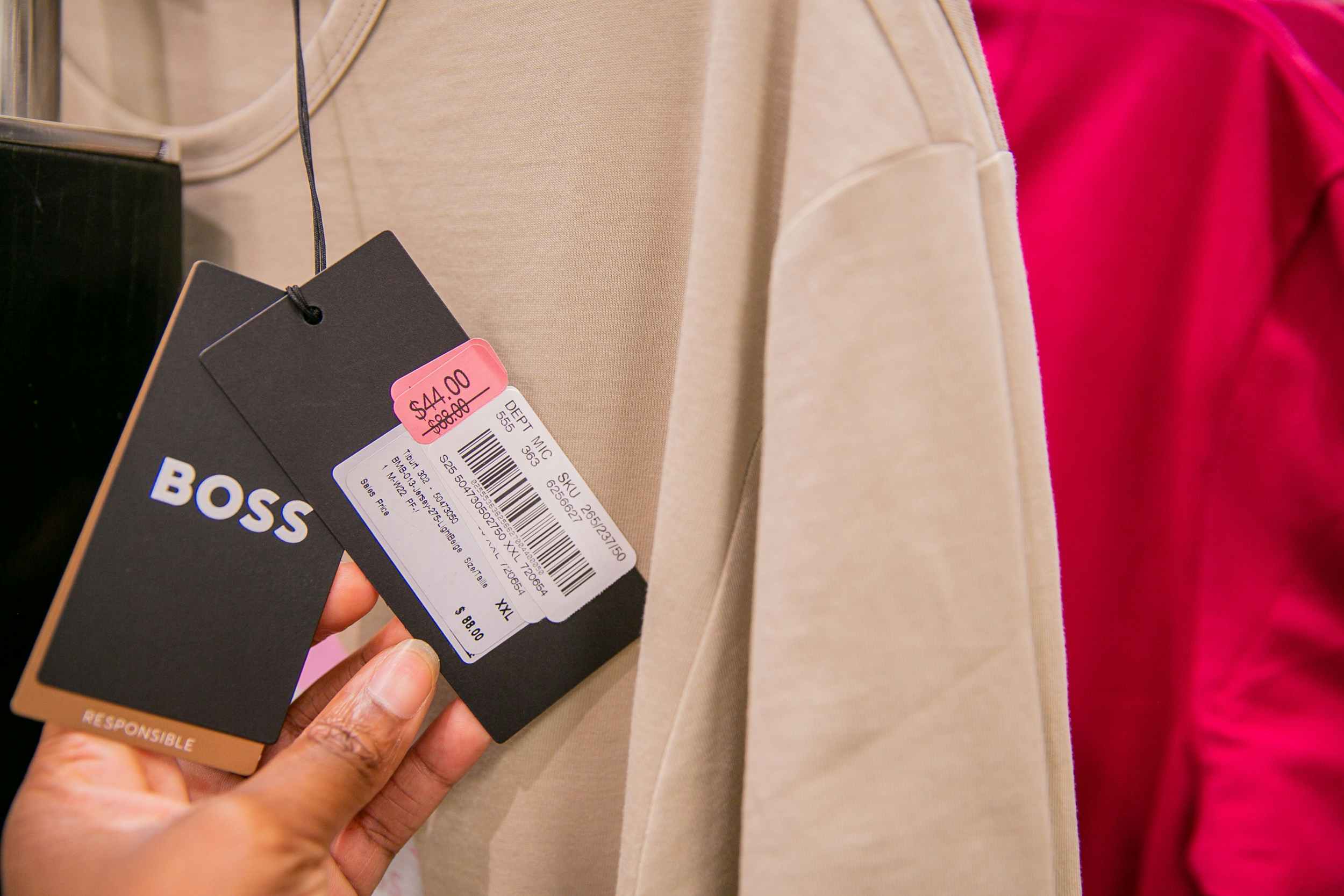 Boss discounted tag
