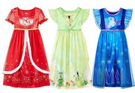 3 Disney Princess Nightgowns