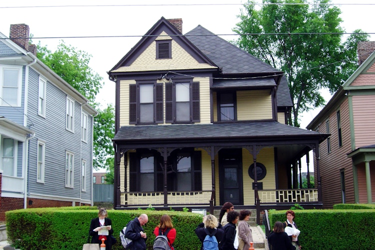  Tourists visit Martin Luther King's childhood home in Georgia