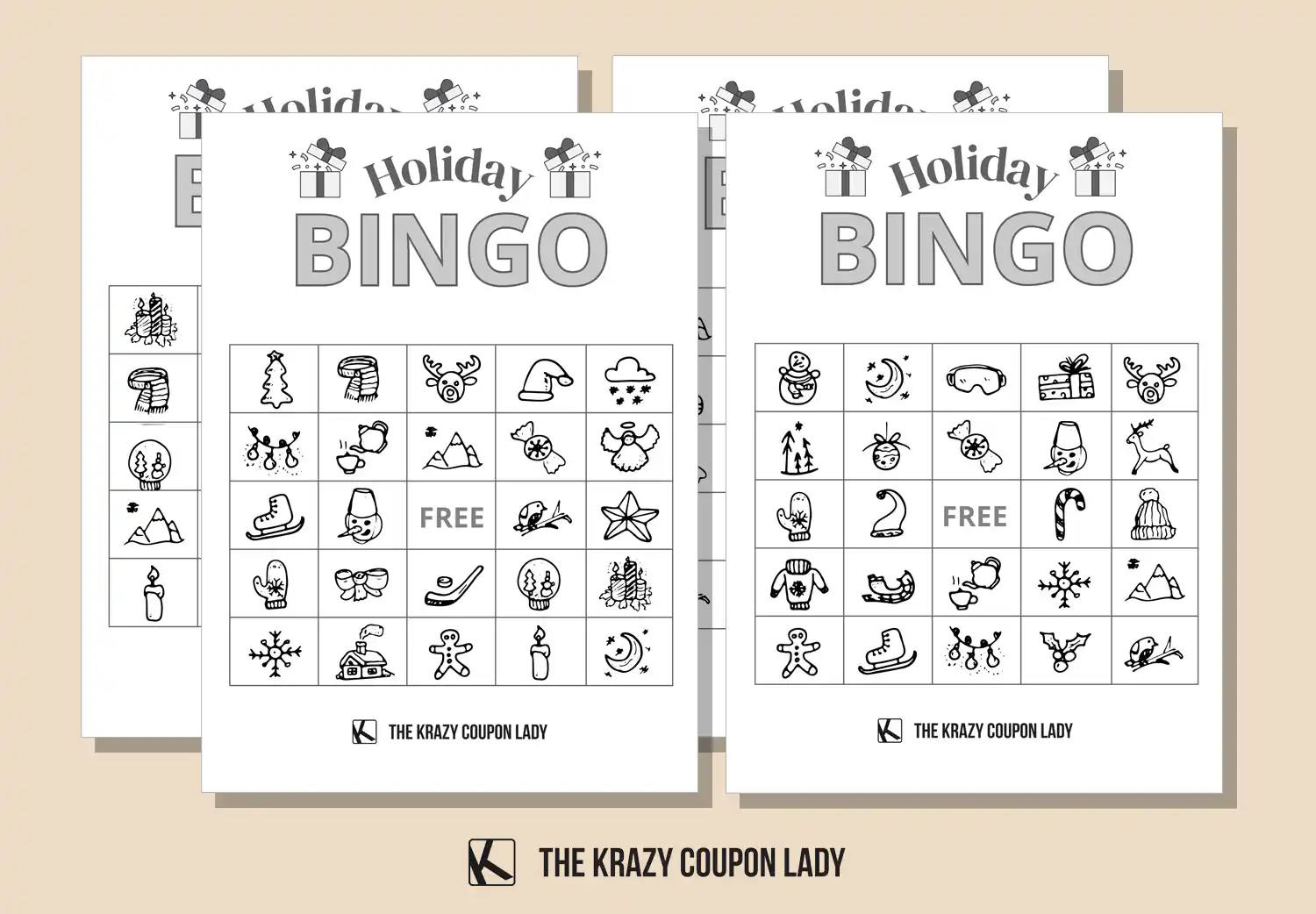 Free Christmas Bingo Cards to Print and Play The Krazy Coupon Lady