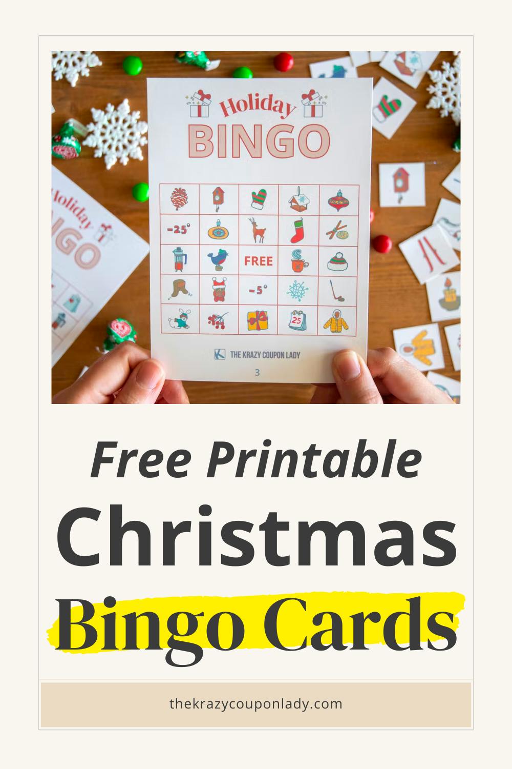 Free Printable Christmas Bingo Cards for Family Holiday Fun