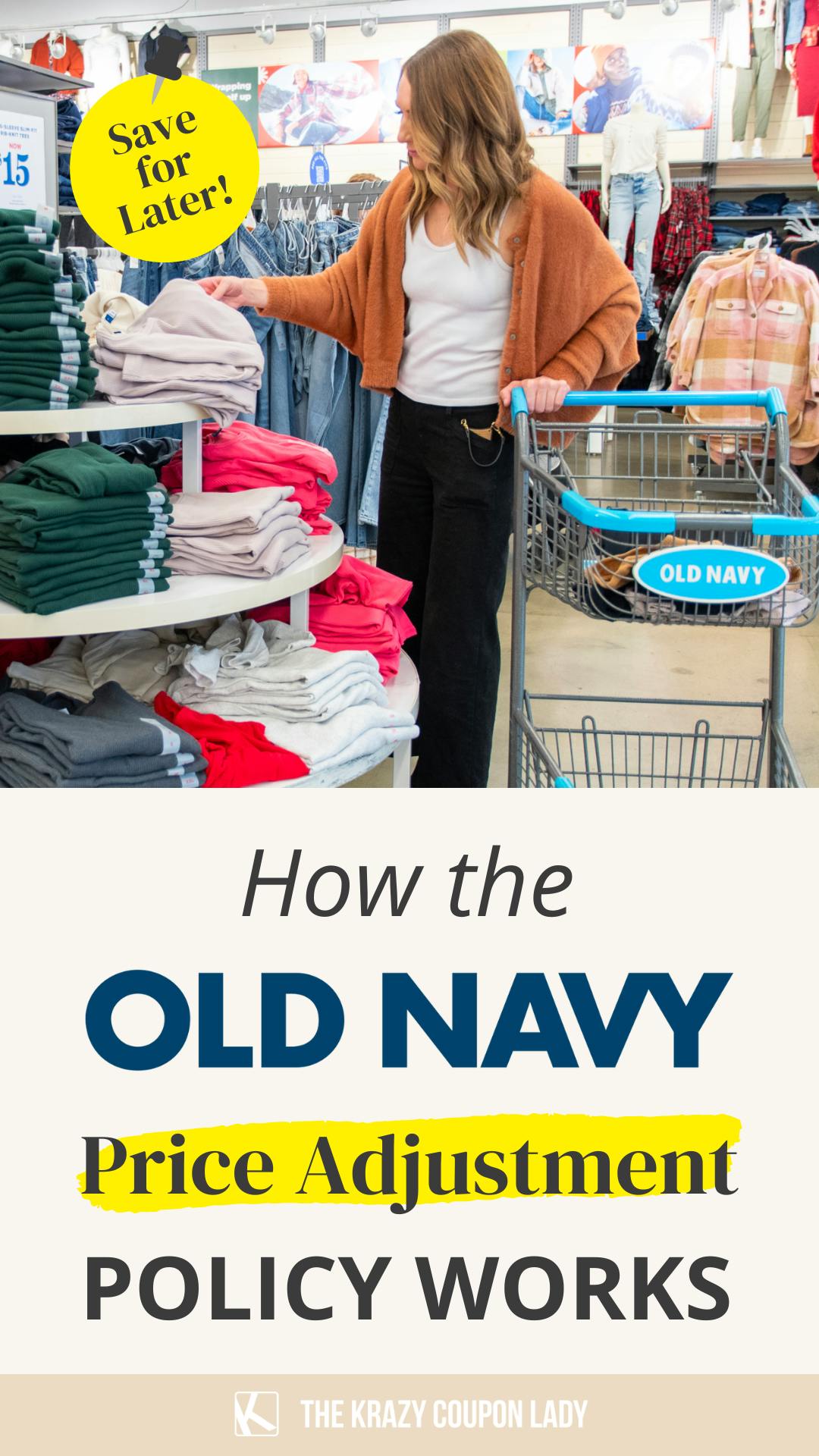 Get Cash Back on Previous Purchases With Old Navy Price Adjustment