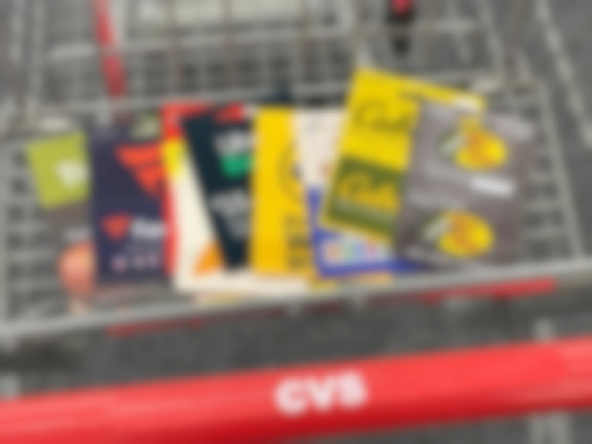 Several gift cards in a CVS cart