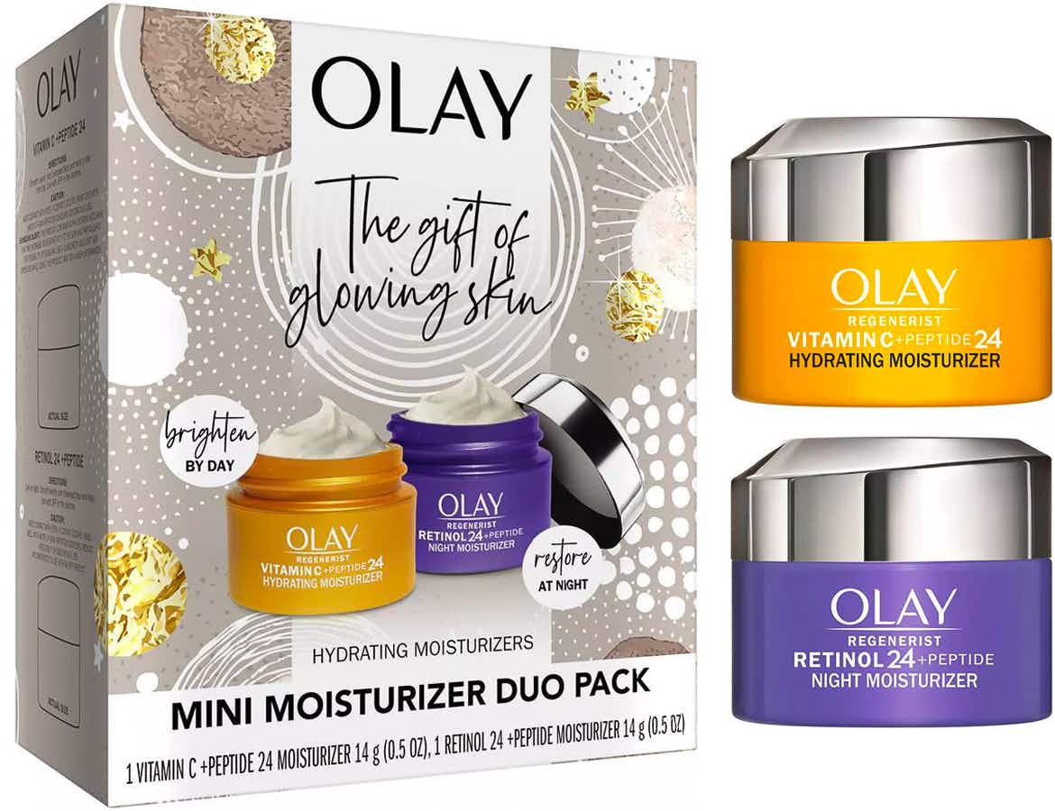 An Olay Facial Skin Holiday Duo Pack