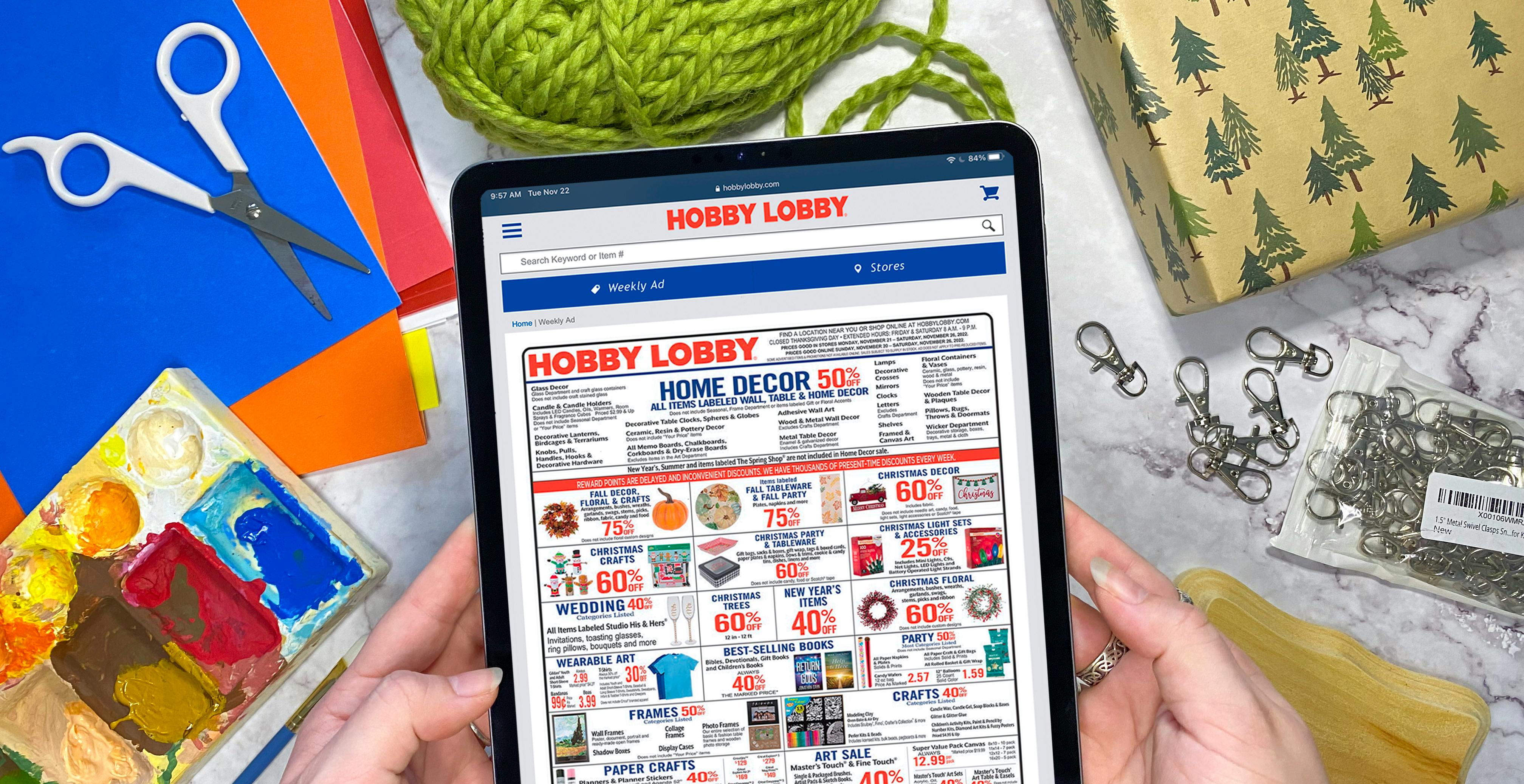 Hobby Lobby Black Friday 2022 Ad & Deals The Krazy Coupon Lady