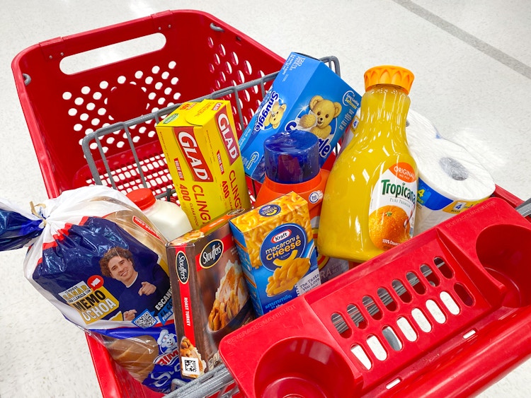 home alone Kevin McCallister's shopping cart products at target
