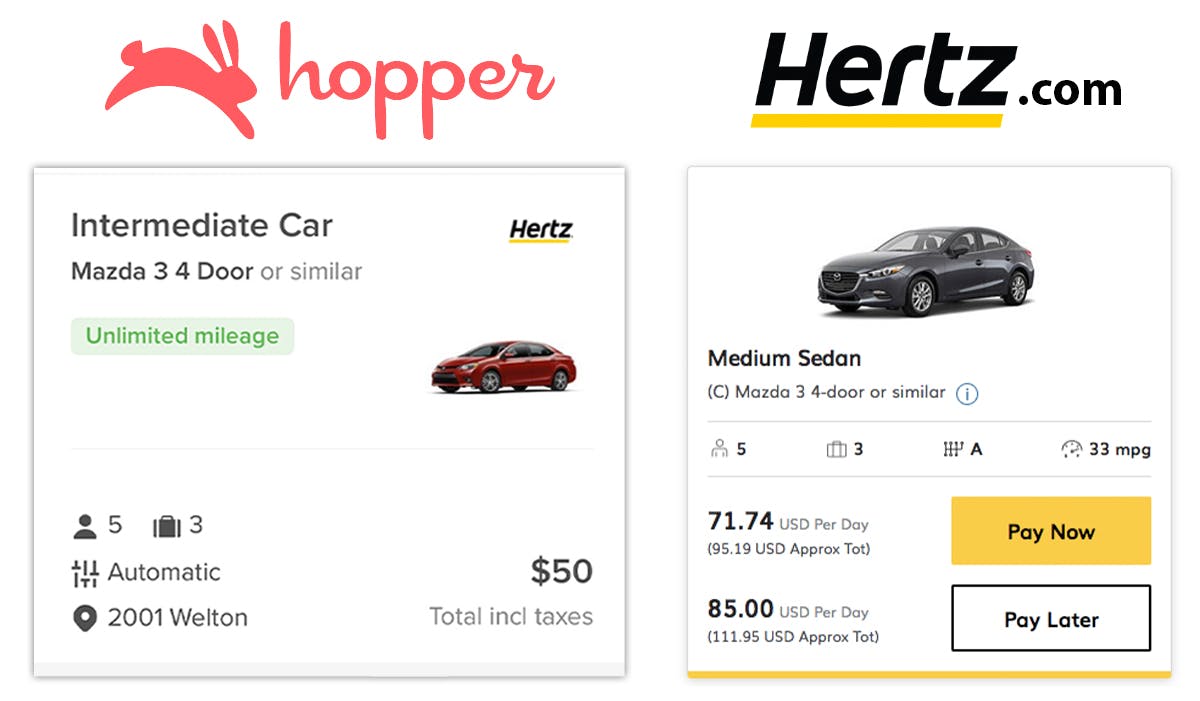 How to Use Hopper to Find Car Rental Deals The Krazy Coupon Lady