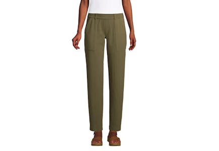 Pull-On Utility Ankle Pants