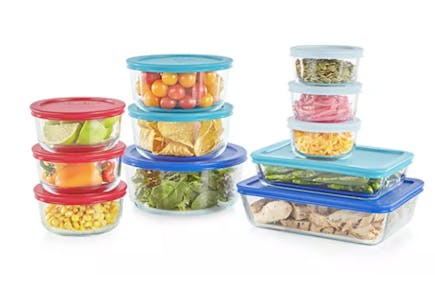 Pyrex 22-Piece Glass Food Storage