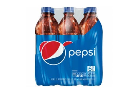 4 Pepsi, Coca-Cola, or 7UP 6-Packs