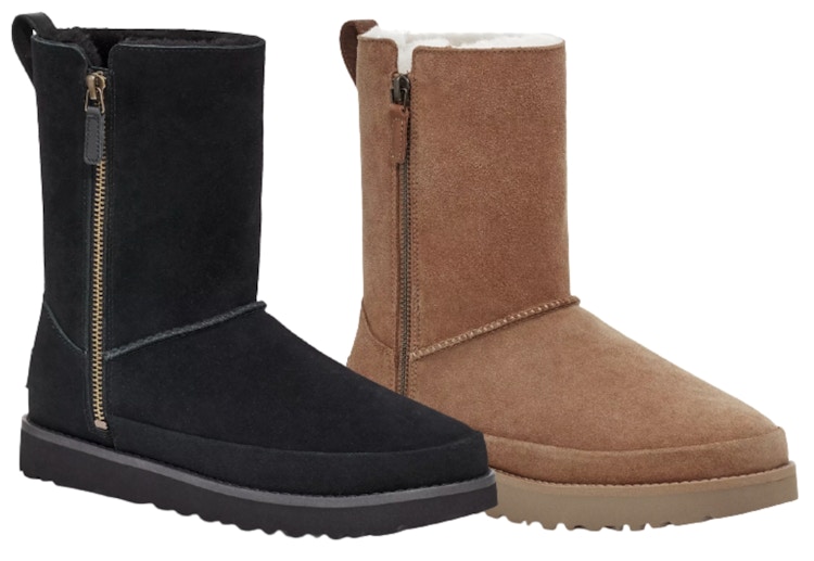 Product collage of Zip up Ugg boots